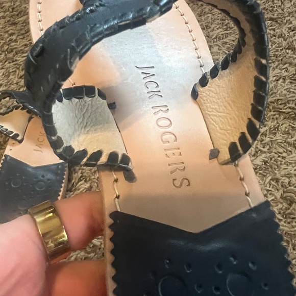 Jack Rogers- Jacks flat signature sandals in midnight size 6 women - Picture 3 of 5